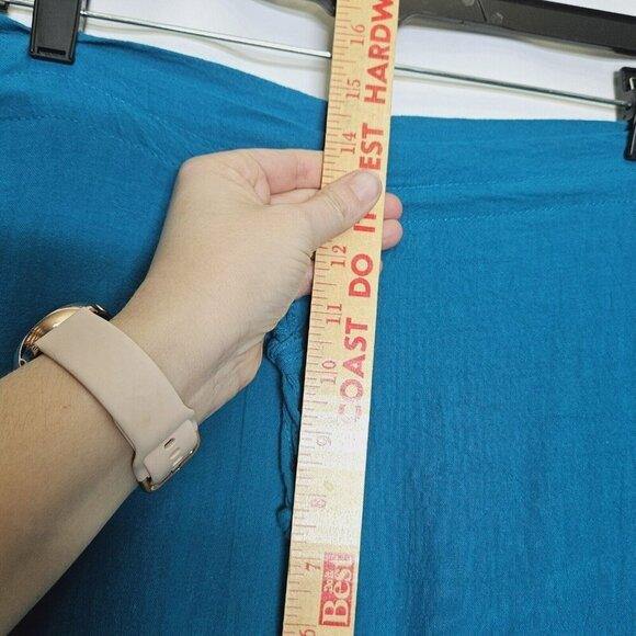 Jordan Taylor Womens Blue Gauzy Swimsuit Cover-Up Pants Size 2X Beachwear Bathin - Picture 7 of 13